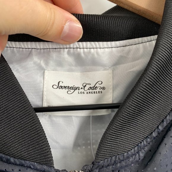 Sovereign Code Black Allistor Mesh Bomber Jacket - Picture 8 of 8